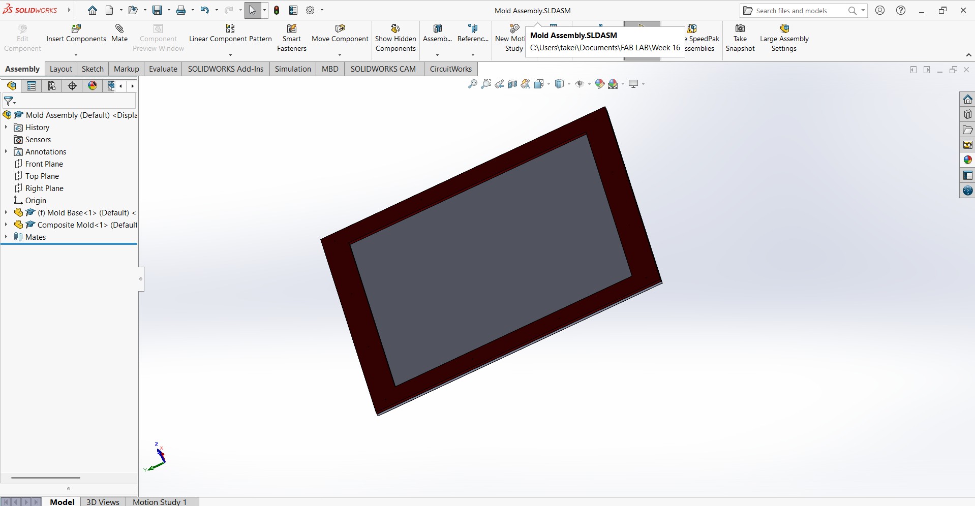 Assembly Mold solidworks